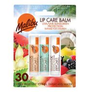Malibu Lip Care Balm SPF 30 (3 x 4g Mixed Pack) MANGO MINT TROPICAL