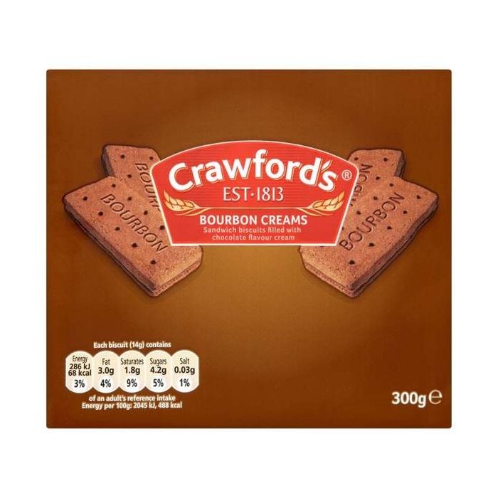 Crawford's Bourbon Creams 300g  Single Pack