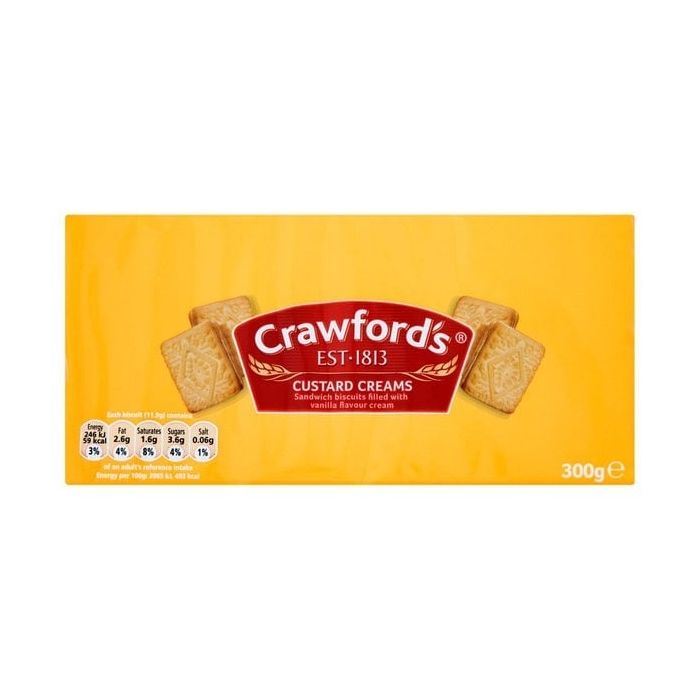Crawford's Custard Creams Biscuits 300g Single Pack