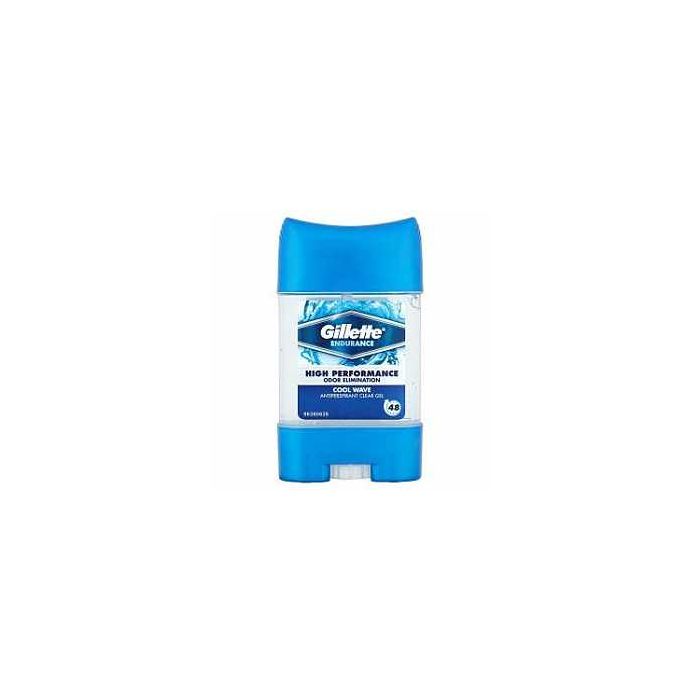 Gillette Cool Wave 70ml Endurance High performance odor elimination AntiPerspirant Deodorant Clear Gel