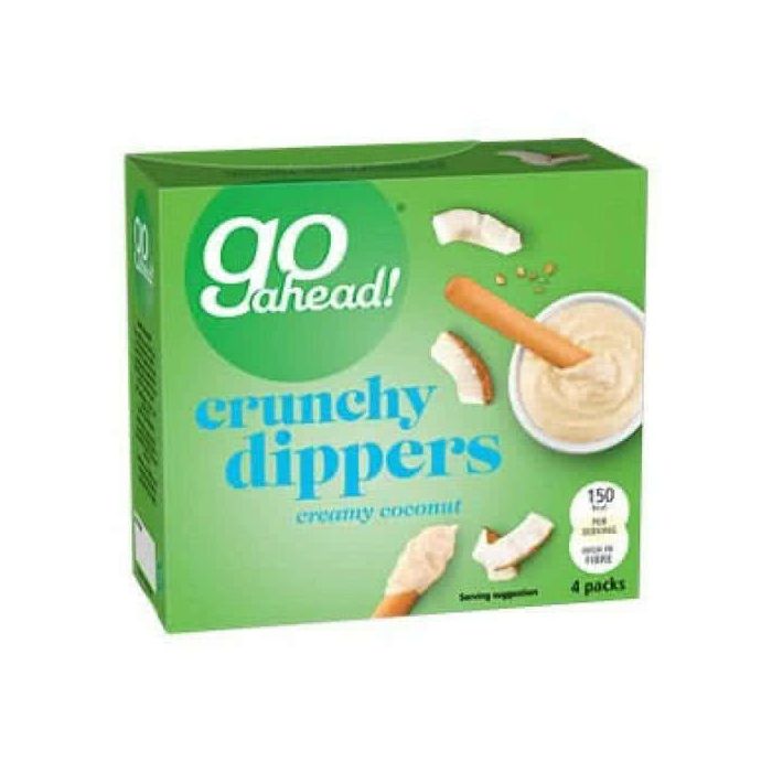 Go Ahead Crunchy Dippers Creamy Coconut 4 Pack 120g  - BBD 23 May 2018