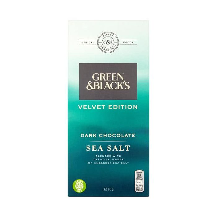 Green and Blacks Velvet Edition Dark Chocolate Sea Salt 90g
