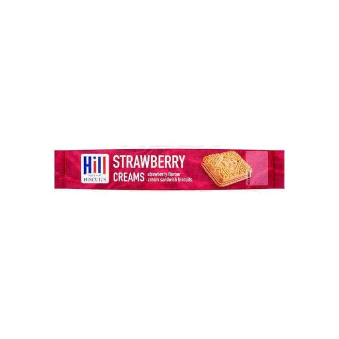 Hill Strawberry Creams 150g Single Biscuit Pack CLR