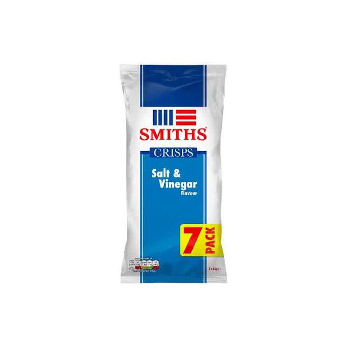 Smiths Salt and Vinegar Flavour 25g x 7 Multipack 