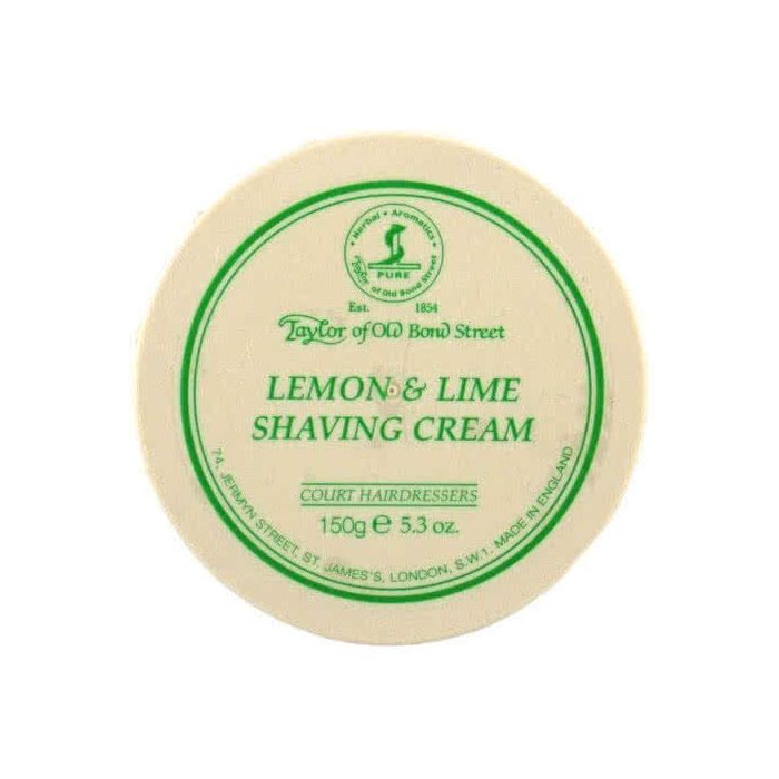 Taylor of Old Bond Street Lemon and Lime Shaving Cream Bowl 150g 