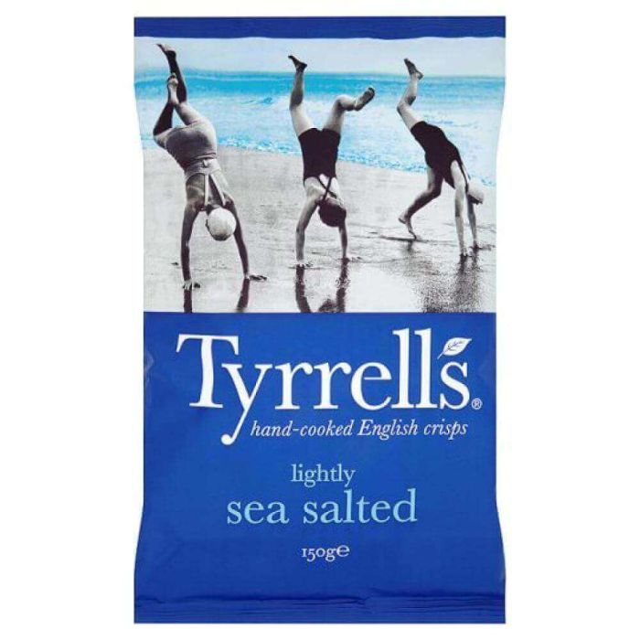Tyrrells Lightly Sea Salted Crisps 150g Clearance