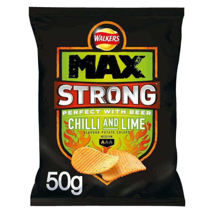 Walkers Max Strong Chilli & Lime 50g CLR 16 Mar 2019