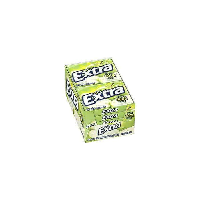 Wrigleys Extra Sour Green Apple 15stk - 40.5G x 10 Out of Date 13 Mar 2016