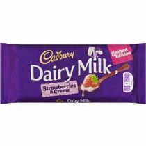 Cadbury Dairy Milk Strawberries & Creme 120g Out of Date 28 Feb 2016