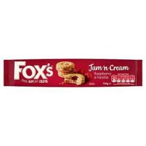 Fox's Jam 'n Cream 150g Raspberry and Vanilla