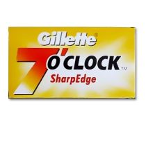 Gillette 7 O'clock YELLOW Sharp Edge Double Edge Razor Blades (5 Pack)