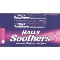 Halls Soothers Blackcurrant 45g x 20 Wholesale Case