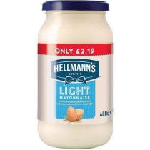 Hellmanns Light Mayonnaise 400g PM £2.19 CLR 
