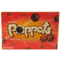 Paynes Poppets CHEWY TOFFEE 40g x 36 Boxes