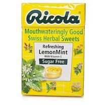 Ricola REFRESHING LEMON MINT Swiss Herbal Sweets Sugar Free 45g box