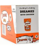 Dreamies Cat Treats with Tasty Chicken 60g x 8 Wholesale Case