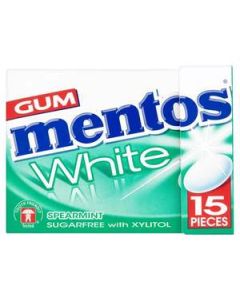 Mentos White Spearmint Gum 22.5g Flip Top Box