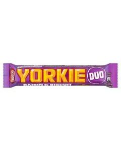 Yorkie Raisin & Biscuit Duo 72g Chocolate Bar 